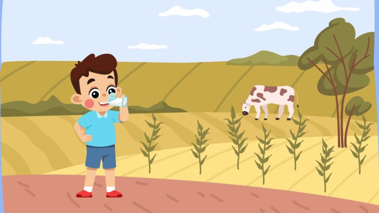 Drink your milk little one - Short Poem for kids