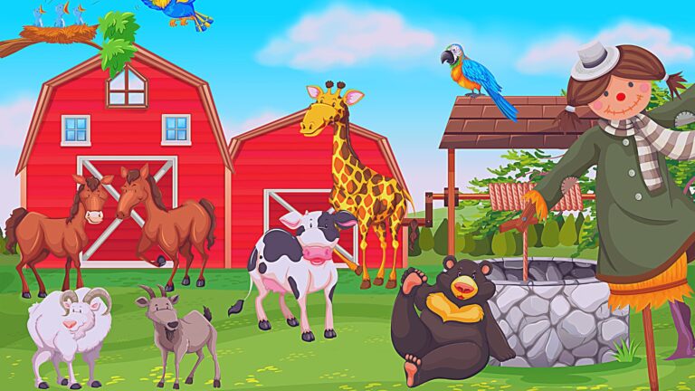 The Farmyard Friends Save the Day- Stories for Children